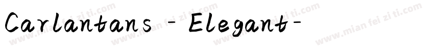 Carlantans - Elegant字体转换